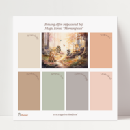 Behang sample effen bijpassend bij Magic Forest &quot;Morning sun&quot;