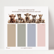 Behang sample effen bijpassend bij Boerderijdieren naturel gekleurde onderzijde