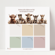 Behang sample effen bijpassend bij Boerderijdieren naturel