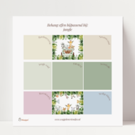 Behang sample effen bijpassend bij jungle