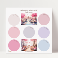 Behang sample effen bijpassend bij Ballerina girl