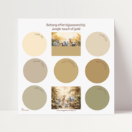 Behang sample effen bijpassend bij Jungle Touch of gold