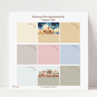 Behang sample effen bijpassend bij Happy Tails