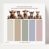 Behang sample effen bijpassend bij Boerderijdieren naturel gekleurde onderzijde