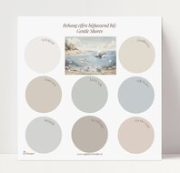 Naadloos fotobehang sample effen bijpassend bij Gentle Shores