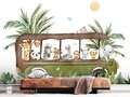jungle bus behang