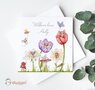 Geboortekaartje Mouseville flowers