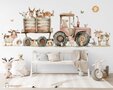 tractor rood behang