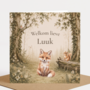 Proefdruk geboortekaartje Dreamy Woodland - Fox -