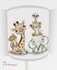 Wandlamp jungle cuties giraf/olifant