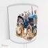 Wandlamp Farmlife tractor blauw