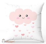 Sierkussen roze wolk