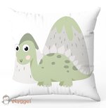 Sierkussen dino groen