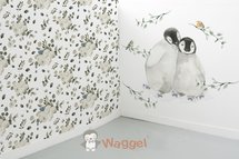 Behang dierenrijk pinquins