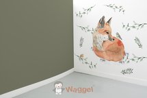 Behang dierenrijk vosje