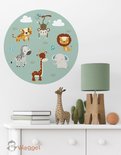 Muursticker rond safari