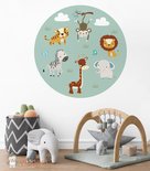 Muursticker rond safari