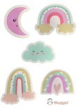 Houten regenboog set sale