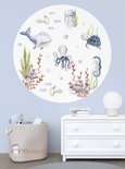 Muursticker rond diep in de zee