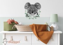 Muursticker beestenboel koala