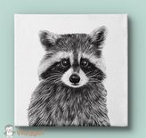 Canvas beestenboel wasbeer