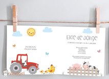 Geboortekaartje boerderijdieren