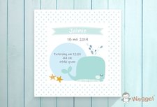 Geboortecanvas walvis Geboortecanvas walvis