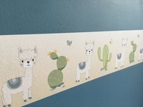 Stickerrand alpaca Stickerrand alpaca