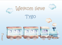 Geboortebord droomwereld trein Geboortebord droomwereld trein