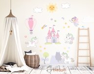 Muursticker set eenhoorns Muursticker set eenhoorns