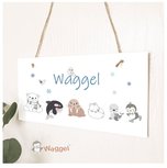 Naambordje Waggel en vriendjes Naambordje Waggel en vriendjes