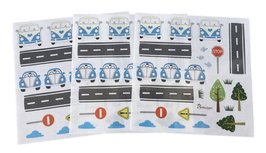 Mini muurstickers busjes en kevers Mini muurstickers busjes en kevers