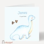 Geboortekaartje dino Geboortekaartje dino