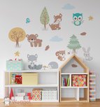 Muursticker bosdieren Muursticker bosdieren