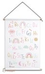 ABC poster regenboog roze ABC poster regenboog roze