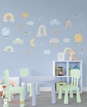 Muursticker regenboog blauw Muursticker regenboog blauw