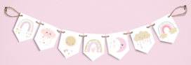 Slinger regenboog roze Slinger regenboog roze