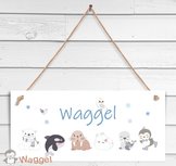 Naambordje Waggel en vriendjes Naambordje Waggel en vriendjes