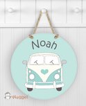 Naambordje rond bus Naambordje rond bus