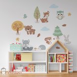 Muursticker bosdieren Muursticker bosdieren