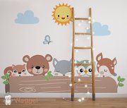 Behang bosdieren Kiekeboe Behang bosdieren Kiekeboe