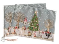 Woodland kerst stoffen placemat Woodland kerst stoffen placemat