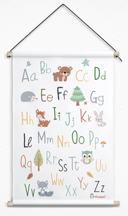 ABC poster bosdieren ABC poster bosdieren
