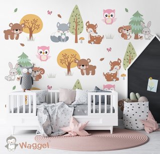 Behang bosdieren Behang bosdieren