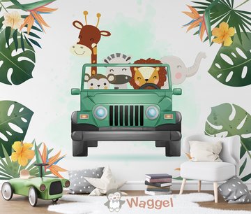 Behang sample jeep safari Behang sample jeep safari