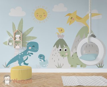 Behang sample dino´s groot Behang sample dino´s groot