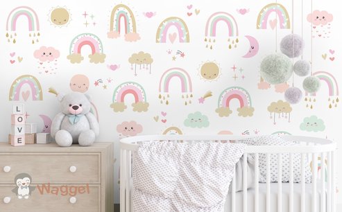 Behang sample regenboog Behang sample regenboog