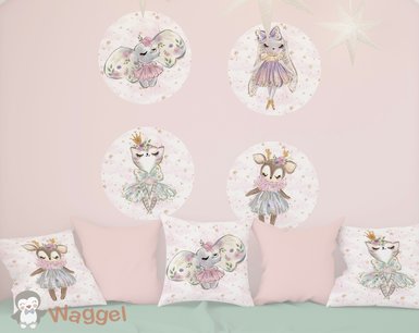Muurcirkel set fairytale lovely friends Muurcirkel set fairytale lovely friends