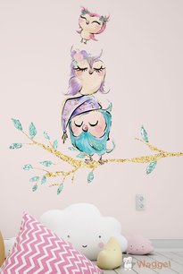 Muursticker fairytale uiltjes op tak ca. 50 cm sale Muursticker fairytale uiltjes op tak ca. 50 cm sale