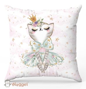 Sierkussen fairytale lovely friends poesje Sierkussen fairytale lovely friends poesje